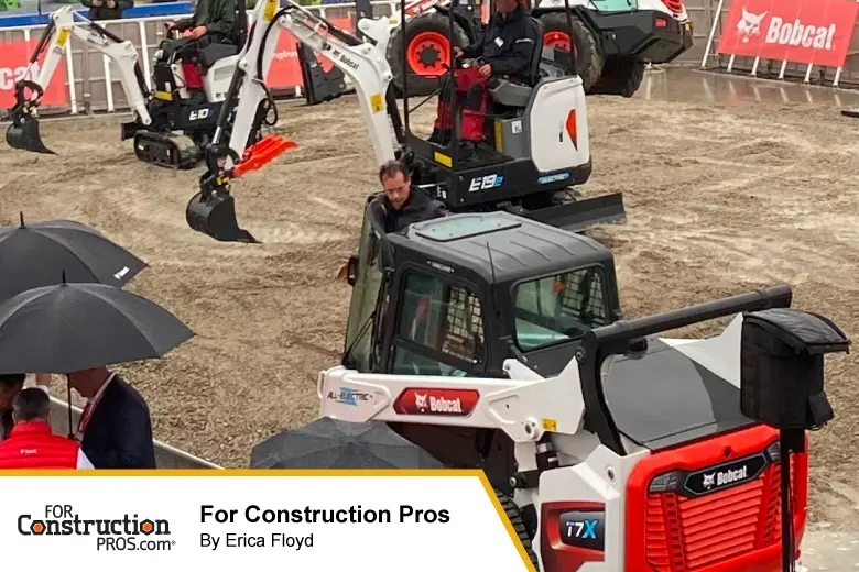 For Construction Pros Post Image - showcasing Bobcat's with Moog components in action
